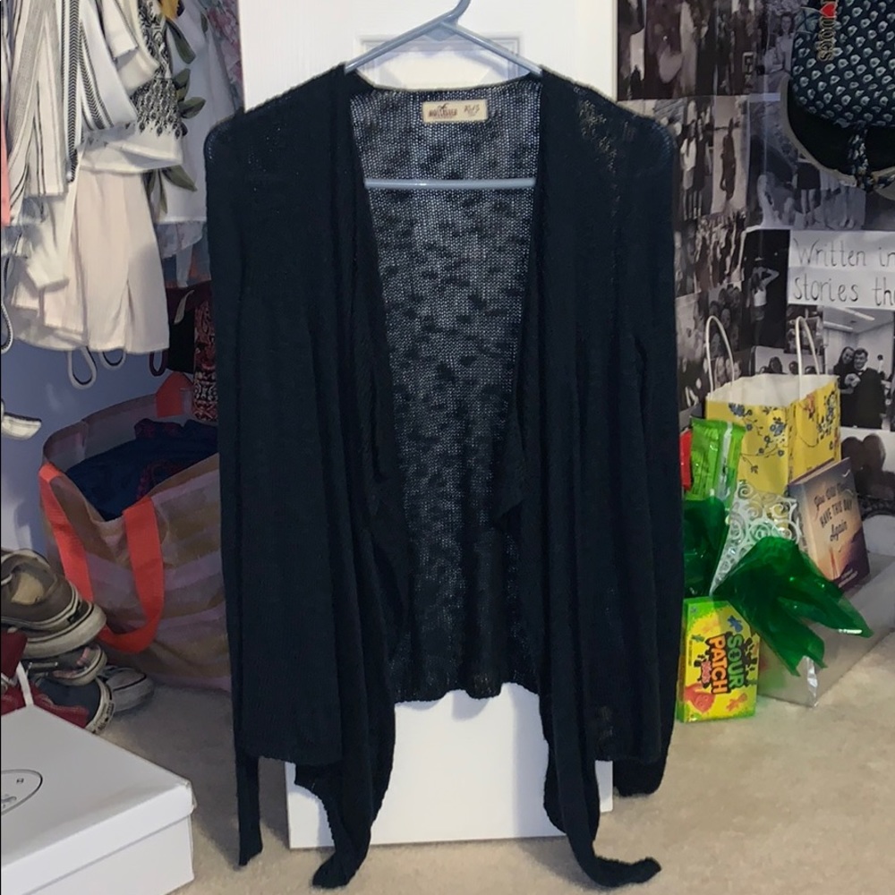 Holister navy blue cardigan